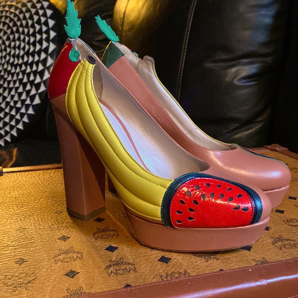 CAVALLINI Fruit🍉🍍🍓🍌Platform Heels, 38